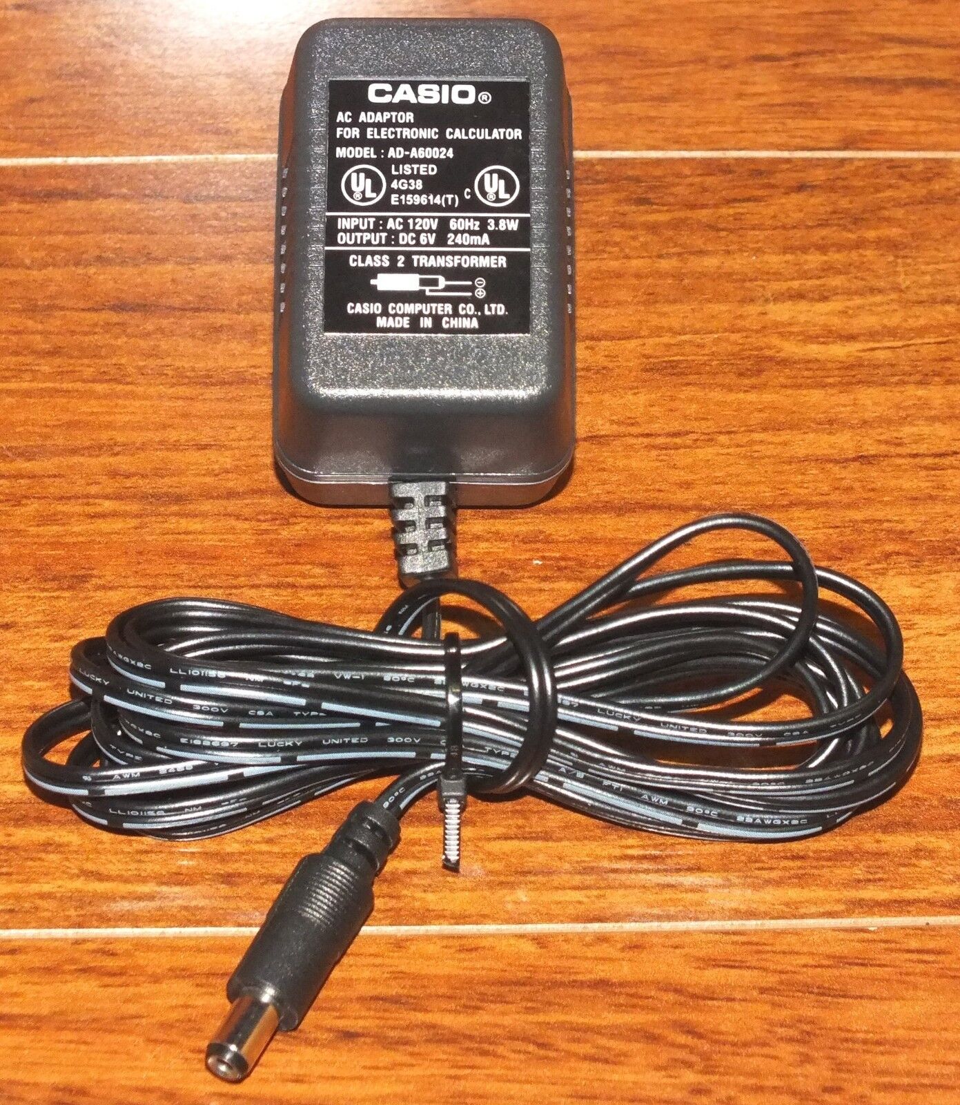 *Brand NEW*Genuine Casio (AD0A60024) DC6V 240mA AC Adapter For Electronic Calculator 120 Volts & 60Hz Power Su